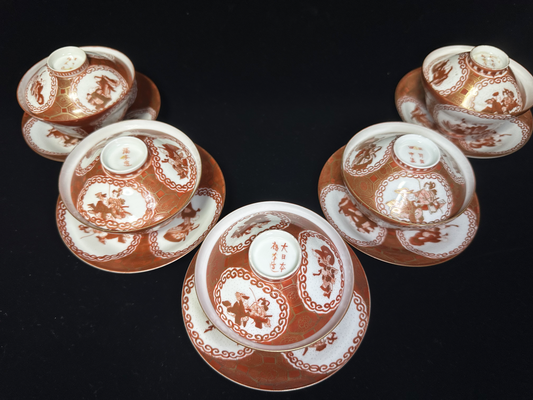 Kutani-yaki Sencha Tea Cups: A Glimpse into a Century of Artisanship