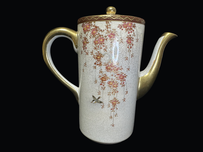 Masterpiece of Meiji/Taishō Era: Antique Satsuma-Style Tea Set (Over 100 Years Old)