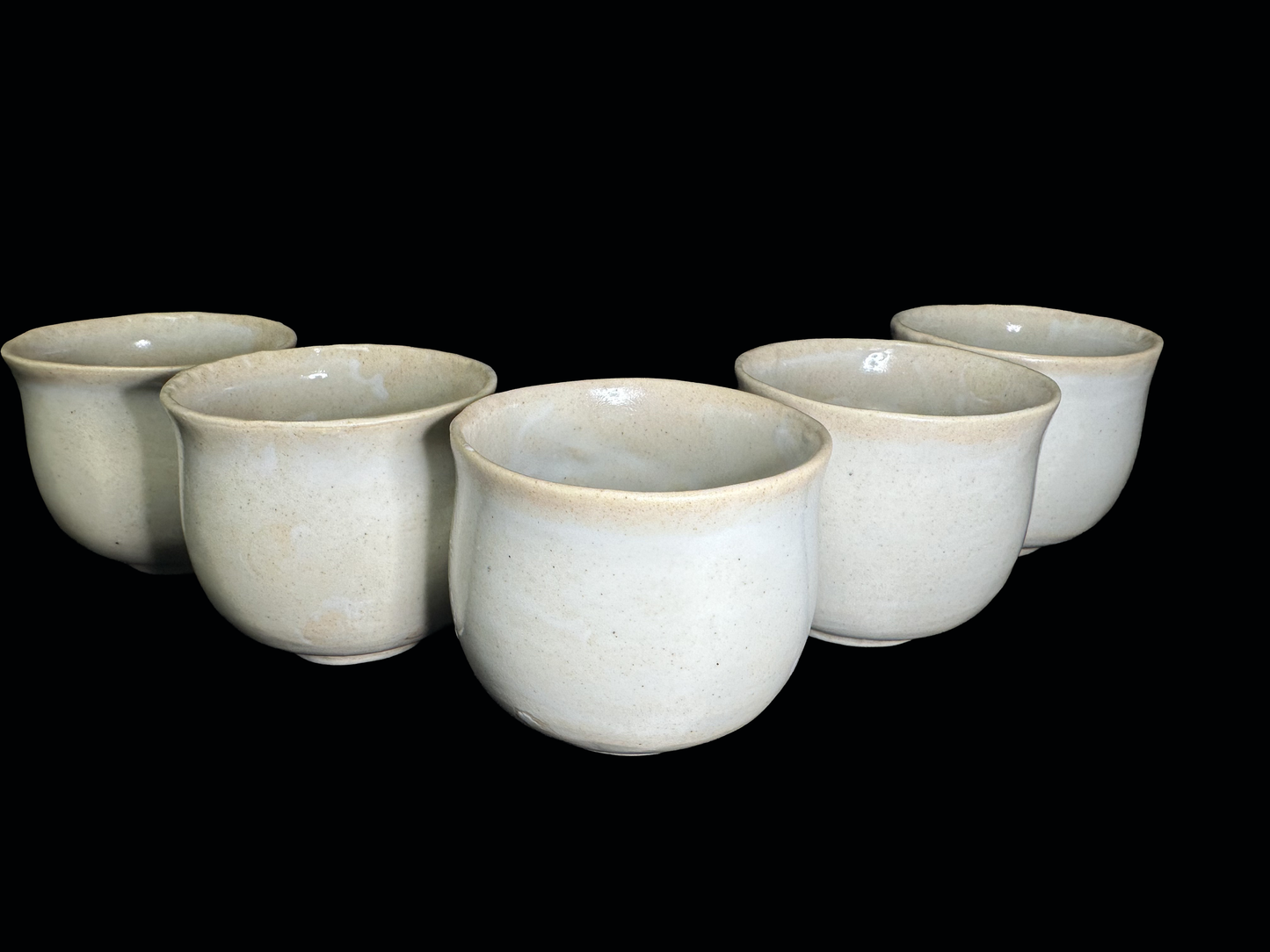 Jusuien (寿水園) Hand-Sculpted Tea Cups (Yunomi) - Set of Five with Realistic Crab Motif　寿水作 蟹細工 湯呑み 五客揃