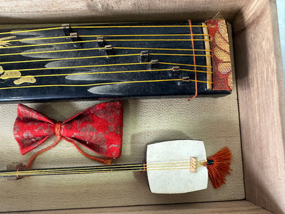 The Golden Melody: Miniature Musical Trio  「三曲揃」 雛道具