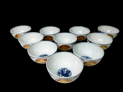 The Zenith of Hospitality: Eiraku Zengoro Tea Bowls. 千家十職「永楽善五郎」 汲出し茶碗（10客）